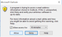 Click image for larger version

Name:	Microsoft office email access warning.png
Views:	4973
Size:	45.9 KB
ID:	269478